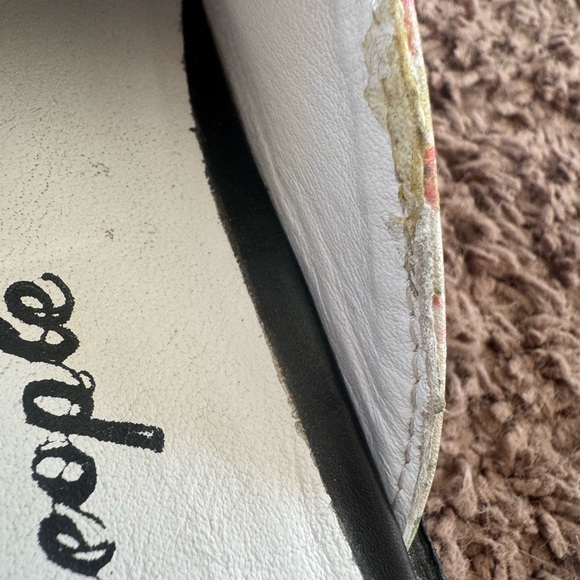 Free People Vida Floral Mule Flat Chain Slip On Size 38.5 8 - Picture 5 of 9